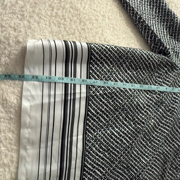 Insight Womens Blouse Tetris Dot Print Long Sleeve Size 6 Black & White - Picture 8 of 11